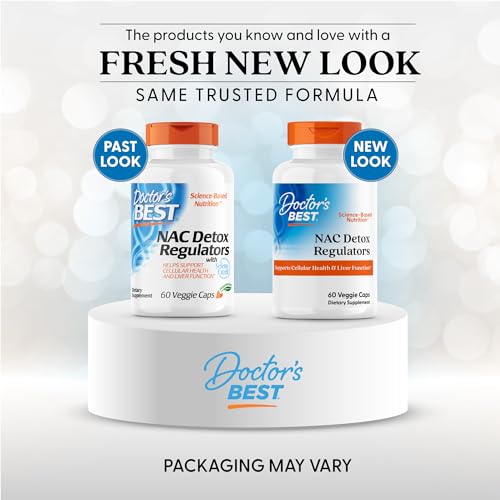 Etiqueta frontal de Doctors Best NAC Detox 60 cápsulas