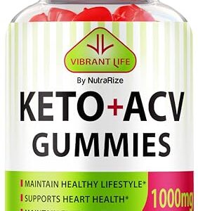 Frasco gomitas Vibrant Life Keto ACV para pérdida de peso 60 unidades