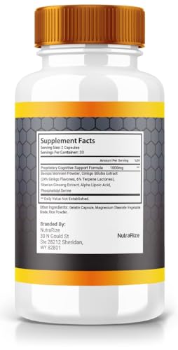 Paquete cápsulas Neuro Cyclin para enfoque y memoria por NutraRize