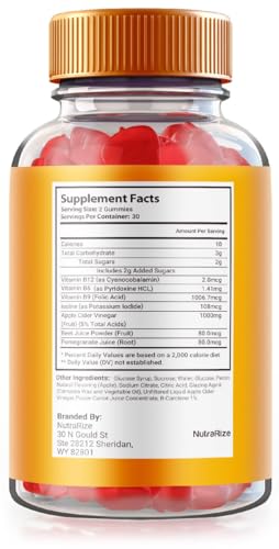 Suplemento dietético Keto Shred Max Keto + ACV NutraRize gomitas