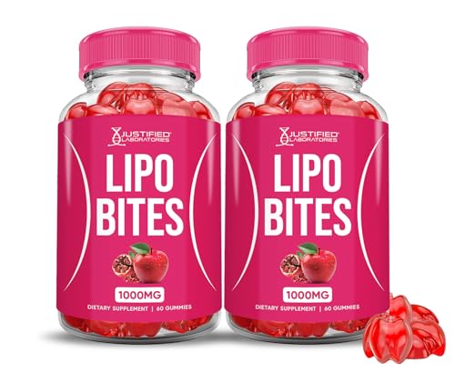 Paquete de 2 gomas Lipo Bites vinagre sidra manzana 1000mg