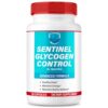 Frasco de cápsulas Sentinel Glycogen Control NutraVibe para energía diaria