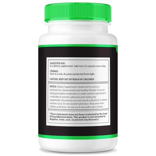 Suplemento natural Gluco Life 360 con ingredientes vegetales