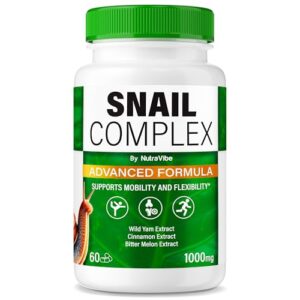 Botella de cápsulas Snail Complex para soporte articular