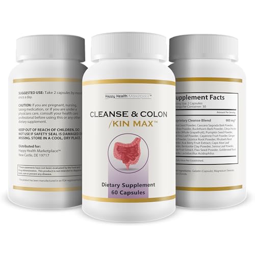 Cápsulas para limpieza de colon Kin Max natural