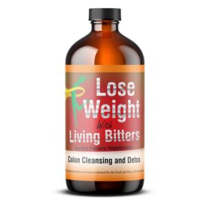 HERBOGANIC Detox Living Bitter 16oz mezcla natural menta y ginseng