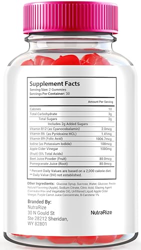 Etiqueta Nutriflex Keto ACV gomitas suplemento vinagre sidra manzana