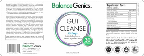 BalanceGenics limpiador colon planta para salud intestinal