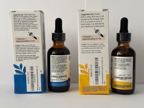 Frascos de tintura detox y raíz de diente de león Wild & Organic