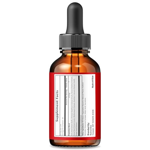 Etiqueta frontal de Tadalla Drops Max NutraVibe suplemento natural