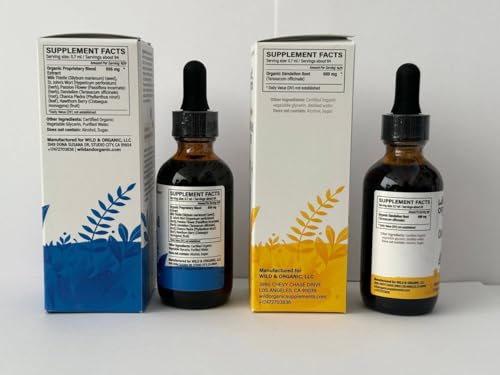 Tintura natural de raíz de diente de león Wild & Organic