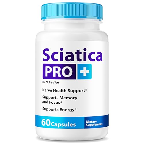 Frasco de cápsulas Sciatica Pro+ para salud nerviosa