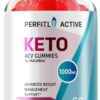 NutraRize Perfitly Active Keto ACV gomitas botella frontal