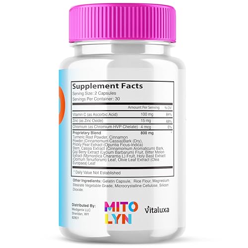 Ingredientes naturales en cápsulas Mitolyn para peso