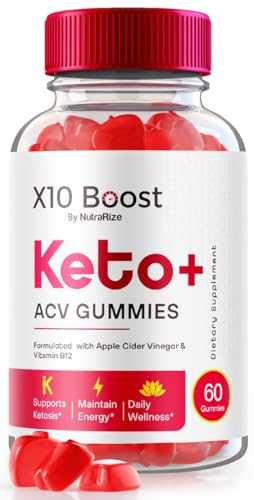 NutraRize X10 Boost Keto ACV gomitas botella