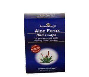 Frasco de cápsulas Aloe Ferox orgánico Sun Star Organics