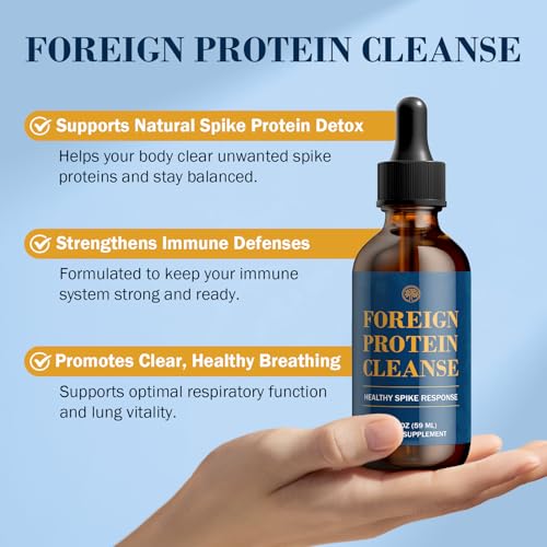 Etiqueta frontal del frasco Foreign Protein Cleanse