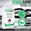 Suplemento VitaCol Clense 10 ingredientes herbales para apoyo intestinal