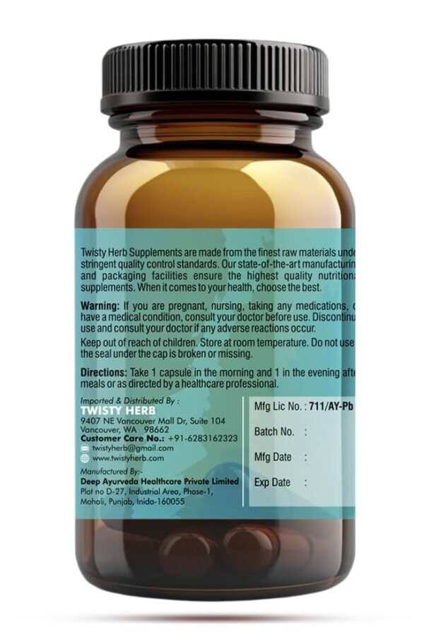 Resumen de ingredientes de Twisty Herb Livara