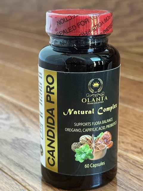 Detalle cápsulas suplemento cándida olanta trade solution