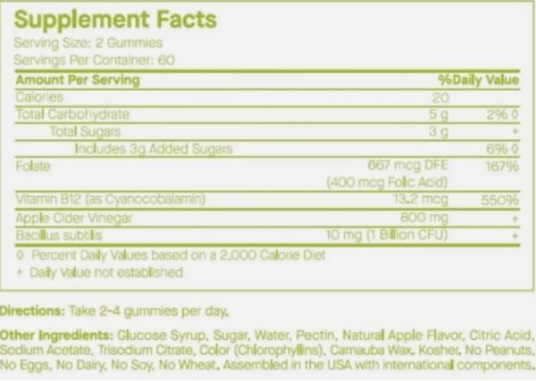 Gomitas de vinagre de sidra y probióticos Spoiled Child para salud digestiva
