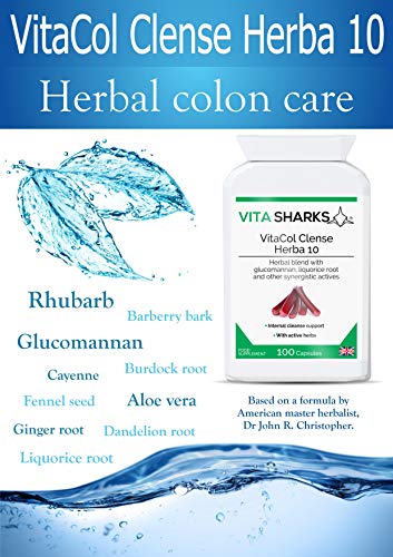 VitaCol Clense comprimidos para apoyo intestinal y limpieza colon natural