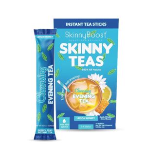 Skinny Teas palitos de té instantáneo mezcla desintoxicante limón miel