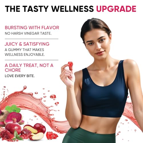 Forma y textura de gomas Lipo Bites sabor vinagre manzana