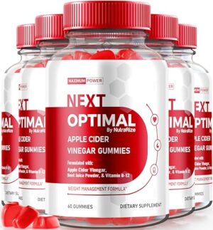 Version 1.0.0 Gomitas Next Optimal ACV vinagre de manzana 1000mg paquete de 5