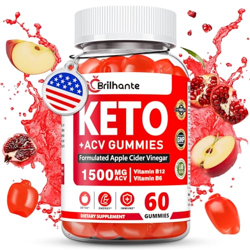 Frasco de gomitas Keto ACV con etiqueta