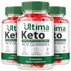Paquete triple de gominolas Keto ACV Ultima con electrolitos