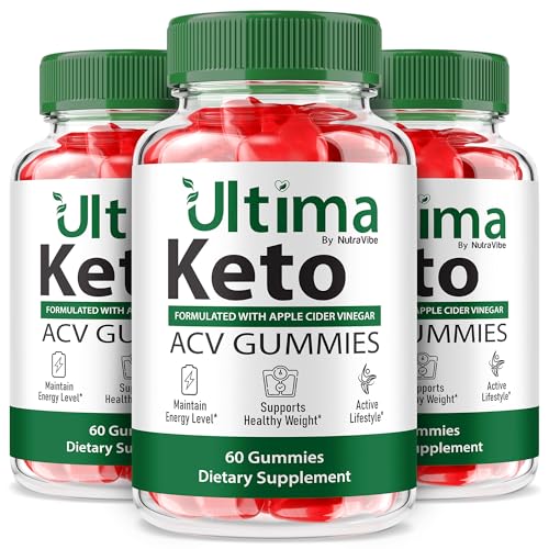 Paquete triple de gominolas Keto ACV Ultima con electrolitos