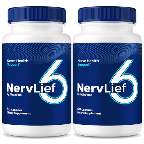 Frasco NervLief 6 para salud nerviosa diario