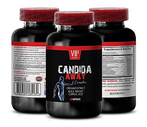 candida away suplemento detox hígado 60 cápsulas botella frontal