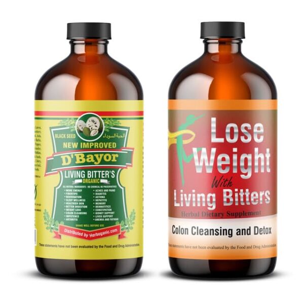 Herboganic Limpiador Detox Natural Living Bitters botella frontal