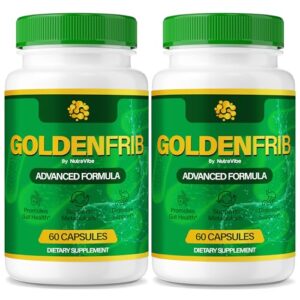 Paquete de 2 GoldenFrib fórmula premium para apoyo intestinal