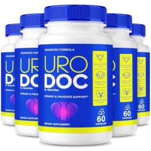 Paquete de 5 cajas Uro Doc suplemento para próstata y vejiga