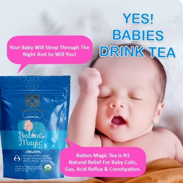 Té para bebés alivia reflujo y cólicos Secrets of Tea Baby