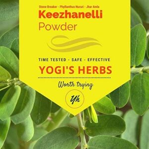 Polvo herbal Keezhanelli YOGIS HERBS para apoyo hepático