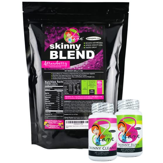 skinny jane kit pérdida peso rápido batido fresa mujer