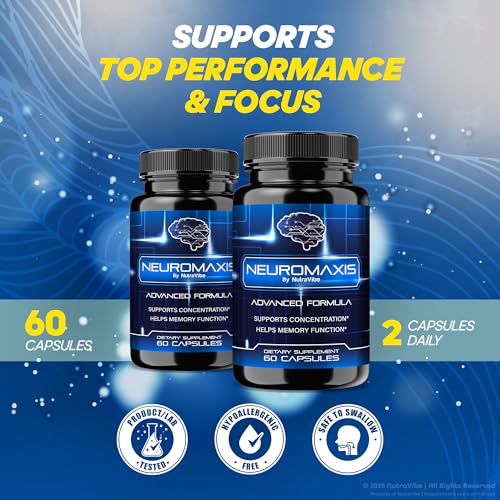 Etiqueta del suplemento Neuromaxis ingredientes premium