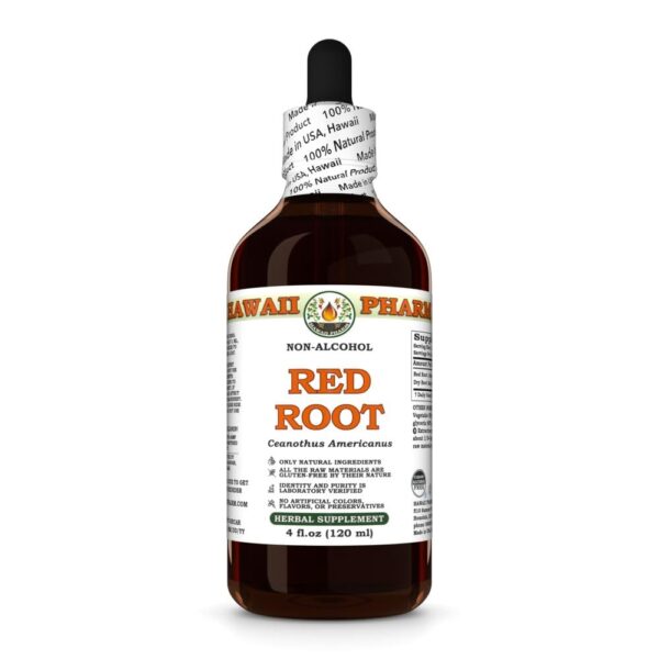 Extracto Red Root Hawaii Pharm sin alcohol para bienestar cardíaco y linfático