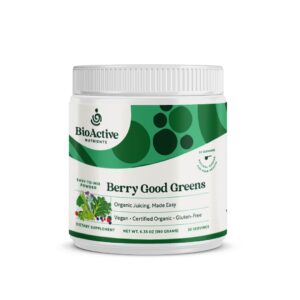Berry Good Greens polvo superalimento orgánico vegano 30 porciones