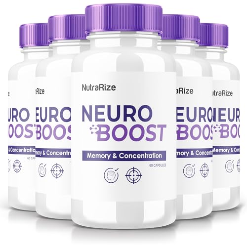 Cápsulas Neuro Boost NutraRize suplemento cerebral 300 caps para memoria