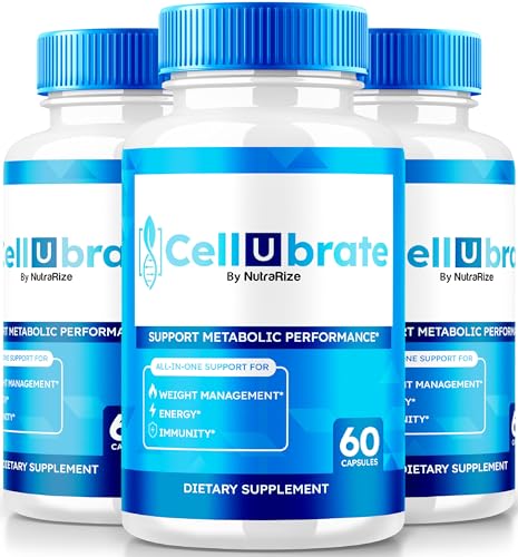 Frasco de cápsulas NutraRize Cellubrate