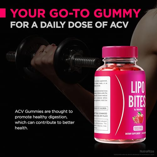 Presentación de gomitas NutraRize Lipo Bites premium