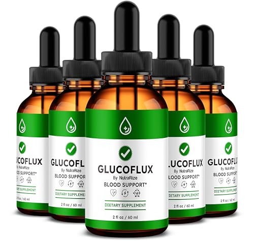 NutraRize gotas líquidas GlucoFlux para salud y energía