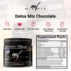 Envase y polvo detox Mix-Fix sabor chocolate para bienestar y equilibrio