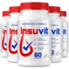 Paquete de 5 botellas de cápsulas avanzadas Insuvit para circulación y energía