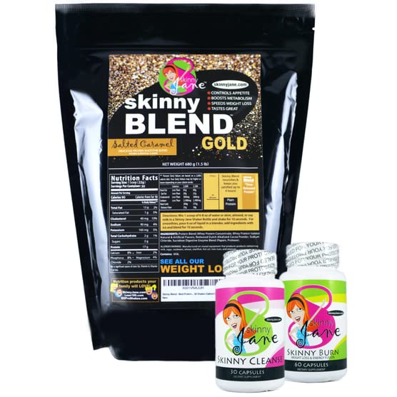 Kit pérdida peso 30 días Skinny Jane batidos sabor caramelo salado
